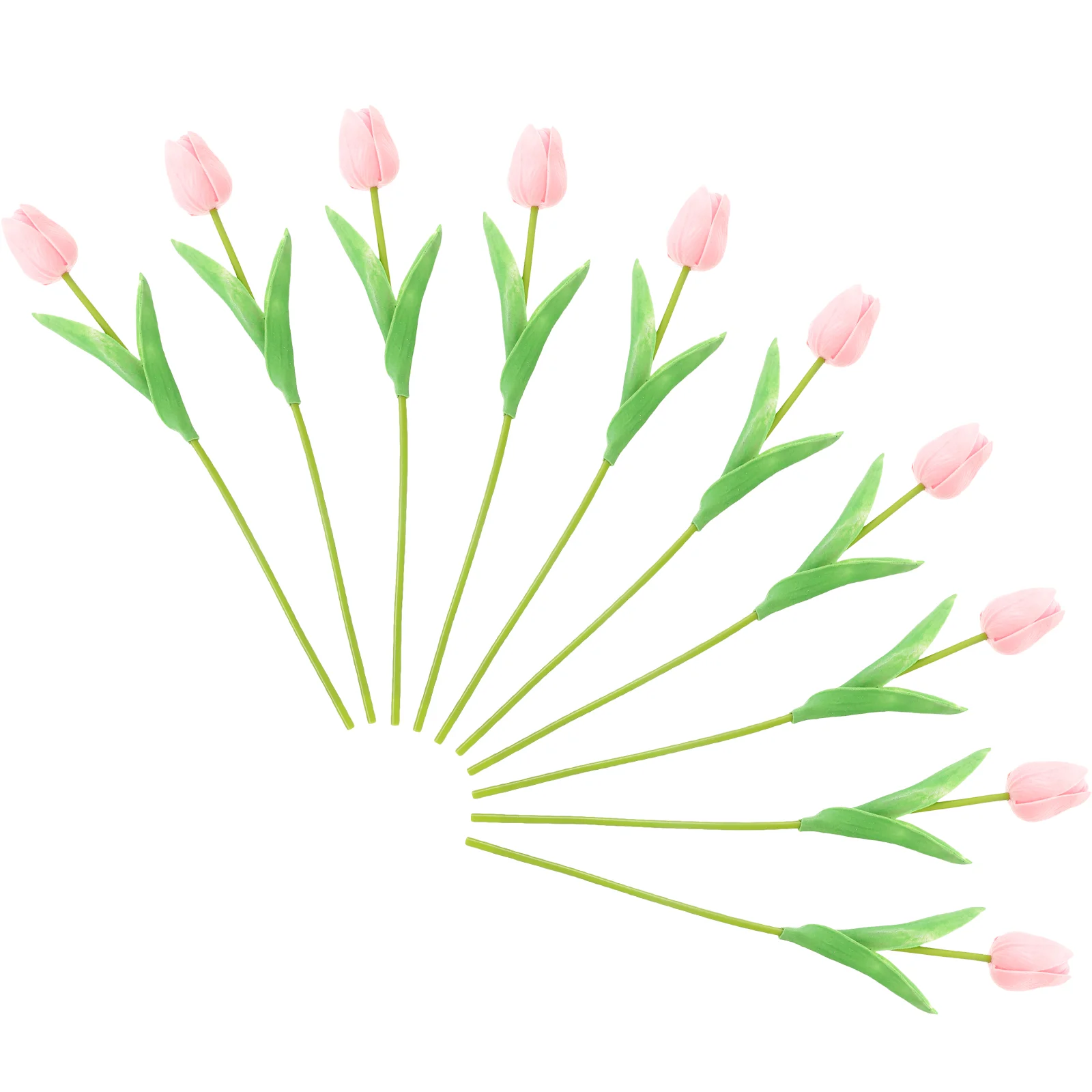 10 Шт. Домашнего декора Искусственный цветок Тюльпаны Поддельная ветка Невесты Искусственный букет Свадебное украшение для фотосессии невесты - 1