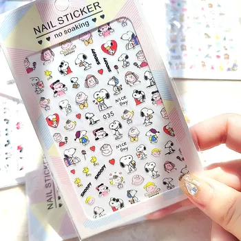 Новый Мультяшный Персонаж Принадлежности Для Нейл-арта 3D Клейкие Наклейки Для Ногтей Cute Hello Kitty Kuromi Pochacco Наклейки Для Нейл-Арта Наклейки