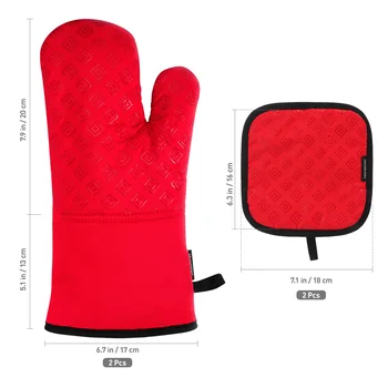 Кухонные Принадлежности Red Suit для прихватки и прихватки с высокой термостойкостью