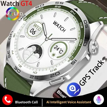 2023 Для Huawei Xiaomi GT4 Pro Мужские умные часы AMOLED HD Экран NFC GPS Трек Bluetooth Вызов IP68 водонепроницаемые Женские умные часы