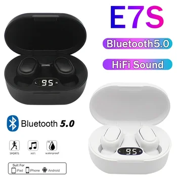 Наушники E7S TWS Fone Bluetooth 5.2 Беспроводные наушники с шумоподавлением и микрофоном Беспроводная Bluetooth-гарнитура для Xiaomi