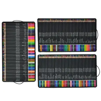 Художественные принадлежности Набор цветных карандашей 120 цветов для взрослых, книжки-раскраски с альбомами для рисования, профессиональные яркие карандаши для художников