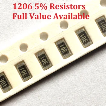 300шт SMD чип-резистор 1206 1.5R/1.6R/1.8R/2R/2.2R Сопротивление 5% 1.5/1.6/1.8/2/2.2/ Омные резисторы 1R5 1R6 1R8 2R2 Бесплатная доставка