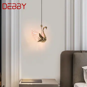 Подвесные светильники DEBBY Nordic Swan Светильники Современная креативная светодиодная люстра для домашнего декора гостиной и столовой