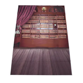 Старинные Библиотечные книги, Фоны для фотосъемки на деревянном полу, Реквизит для фотосъемки, Студийный фон 5x7 футов