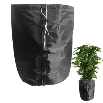 Защита растений от зимы, зимние сумки для защиты растений, водонепроницаемые и атмосферостойкие, с отверстием снизу и завязками