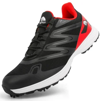 Новые дышащие мужские туфли для гольфа, роскошные мужские кроссовки для гольфа, легкая обувь для игроков в гольф, Удобные кроссовки для игроков в гольф