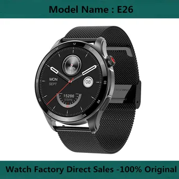 E26 Smart Watch Factory Store Прямые продажи 100% Оригинальная музыка для звонков по Bluetooth, мониторинг артериального давления, кислорода, сердечного ритма, сна