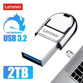 Lenovo Usb 3.0 Usb Flash Drivers Type-C OTG Флешка 1 ТБ Usb Memory Stick 2 ТБ Флешка 128 ГБ Helloween Подарок Бесплатная Доставка