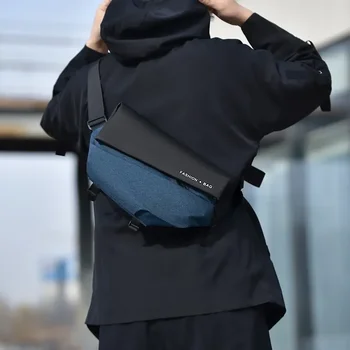 Мужская нагрудная сумка, модные сумки через плечо для мужчин 2023, большие дизайнерские нейлоновые мужские спортивные дорожные USB-накопители большой емкости для мужа