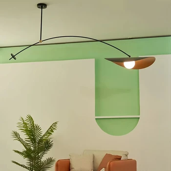 Скандинавский промышленный подвесной светильник Креативный датский дизайнерский светильник с длинными рукавами, Ресторанная стойка, подвесной светильник, уникальная спальня для дома