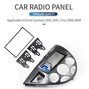 Рамка панели 2 Din для Ford Focus Mk1 Fiesta Lhd Dash Mount Kit Внутреннее Автомобильное Радио Объемного Звучания