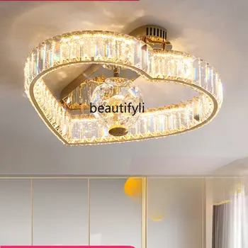 Потолочный светильник для спальни, Хрустальная лампа для роскошной комнаты, Креативная личность, Художественные лампы для украшения ресторана