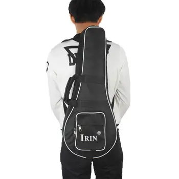 Черный рюкзак для мандолины с двойным ремешком, модная сумка-футляр Oxford Frabic, стирающаяся