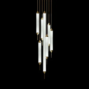 Светодиодные ретро белые летающие иглы Минимализм Дизайнерские подвесные светильники Подвесной светильник Lampen Подвесной светильник для гостиной