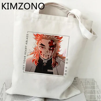 Сумка для покупок Rengoku холщовая хлопчатобумажная сумка для покупок bolsa compra sac cabas custom