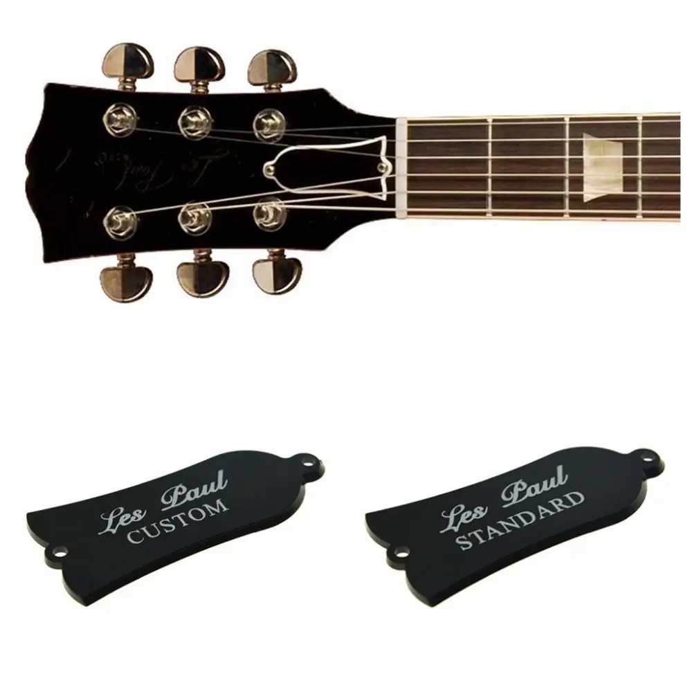 1Шт Прочная черная крышка стержня для гитарной фермы в стиле колокола с 2/3 отверстиями для электрогитары, оборудование для замены гитары, покрытие стержней для гитары - 4
