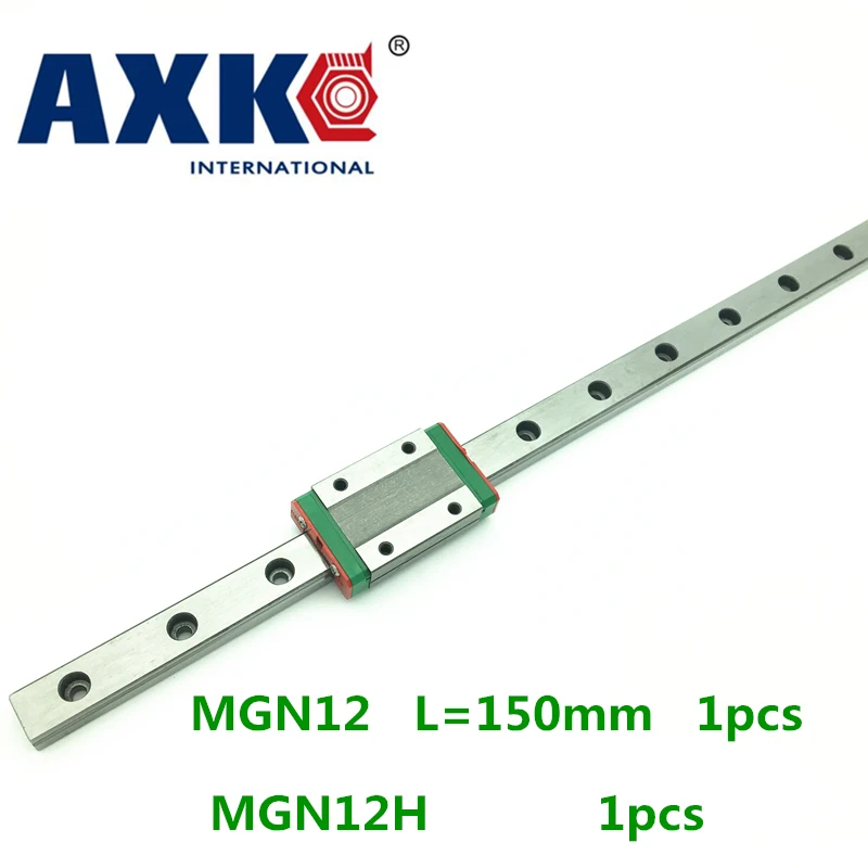2023 Линейный Рельс Axk 12 мм Линейная Направляющая Mgn12 L 150 мм Рельс С 1 шт. Каретками Mgn12h Блок Для Чпу Diy И 3D Принтера Xyz - 0