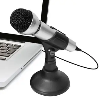 Микрофон для пк M9, микрофон для пения, караоке, Вокальный микрофон для портативного компьютера с универсальной совместимостью, эргономичный дизайн