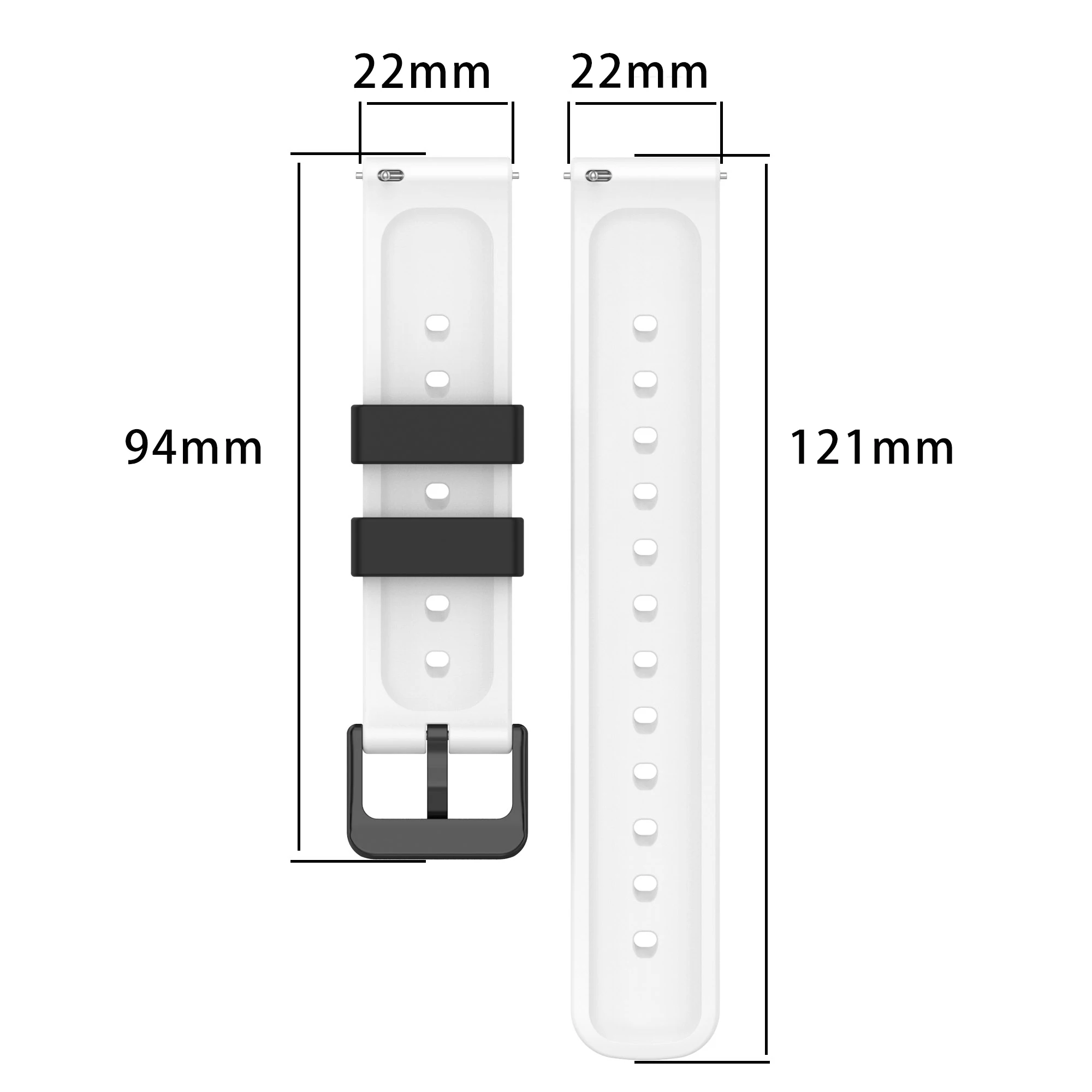 22 мм Силиконовый Ремешок для часов Xiaomi Huami Amazfit GTR 2 2e 4 3 Pro Ремешок Спортивный Браслет для gtr 47 мм Stratos Ремешок для часов correa - 2