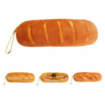 Портативный футляр для карандашей для французского хлеба Косметический Чехол для макияжа Сумка на молнии Кошелек