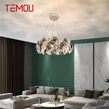 Подвесной светильник TEMOU в постмодернистском стиле, роскошный хрустальный светодиодный светильник для домашней столовой и гостиной