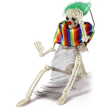 Подвесной реквизит скелета Клоуна Реквизит для сцены Хэллоуина Реквизит для кладбища Реквизит для Дома с привидениями