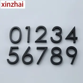 3D цифровая дверная табличка с номерным знаком Бытовой цифровой номер дома Номерной знак отеля Металлическая цифровая вывеска