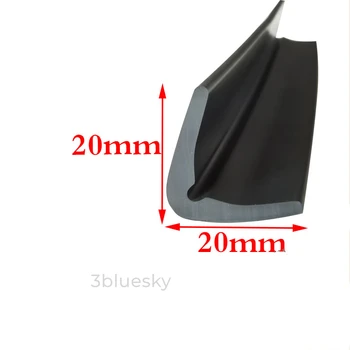 Изготовленный на заказ Резиновый Угол L-образной полосы, Защитный экран для защиты от краев, Огнезащитная прокладка 20x20 мм, черный