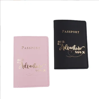 Новая модная обложка для паспорта с буквенным принтом Для женщин и мужчин, Дорожные чехлы для свадебных паспортов, дорожные чехлы для кредитных карт, сумки-кошельки