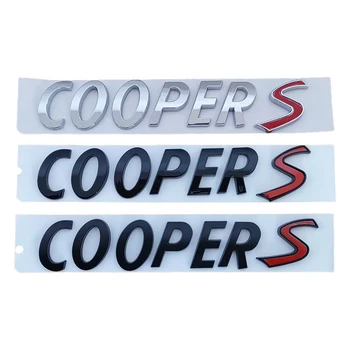 Для Mini Cooper S R56 R53 R60 F56 ABS 3D Черные Хромированные Буквы Автомобиля Логотип Заднего Багажника Mini Cooper S Эмблема Значок Наклейка