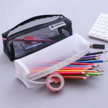 Прозрачная канцелярская сумка Большой емкости, коробка для карандашей для вступительных экзаменов в среднюю школу