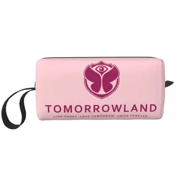 Женская косметичка Tomorrowland большой емкости для Бельгийского фестиваля электронной танцевальной музыки, косметичка для хранения косметики, сумки для туалетных принадлежностей