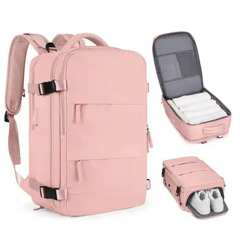Рюкзак для путешествий в салоне самолета 40x20x30, чемодан с перегородкой большой емкости, рюкзак для ноутбука для женщин, водонепроницаемый, влажный и сухой, с USB-разъемом