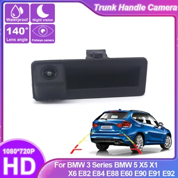 HD CCD Камера заднего Вида Для BMW 3 Серии BMW 5 X5 X1 X6 E82 E84 E88 E60 E90 E91 E92 Камера с Ручкой Багажника резервная камера