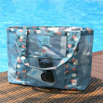 Многоразовая хозяйственная сумка Многофункциональная водонепроницаемая пляжная сумка из ткани Оксфорд для путешествий, портативная сумка для хранения продуктов в супермаркете