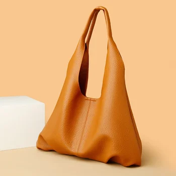 2023 Новая женская сумка, женская сумка большой емкости, модная универсальная повседневная сумка через плечо, однотонная женская сумка с магнитной пряжкой