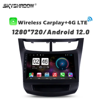 720P 360 Камера SIM Carplay Auto 8G + 256G Android 13,0 Автомобильный Плеер GPS WIFI Bluetooth RDS Радио Для Chevrolet Sail aveo 2015-2019