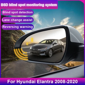 Автомобиль BSD BSM BSA Предупреждение О Пятне Слепой Зоны Зеркала Заднего Вида Заднего Радара Система Микроволнового Обнаружения Hyundai Elantra 2008-2020