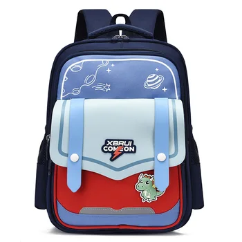 Детский рюкзак в английском стиле для девочек 1-4 классов начальной школы, новый мультфильм о защите позвоночника, стильный рюкзак для мужчин