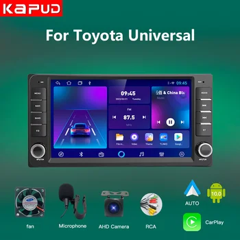 Kapud Android 200*100 Автомобильный Мультимедийный Радиоприемник Для Toyota Rav4 Hilux Corolla Terios Prado Aqua Vish CarPlay AUTO DSP GPS WIFI SWC BT