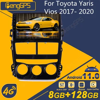 Для Toyota Yaris Vios 2017-2020 Android Автомобильный Радиоприемник 2Din Стереоприемник Авторадио Мультимедийный Плеер GPS Navi Экран Головного Устройства