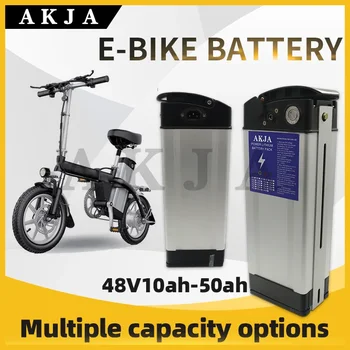Новый электрический велосипед Silver fish 48v с литиевой батареей, аккумулятор для скутера 48v10ah-50ah, подходит для универсального использования мощностью 80-800 Вт