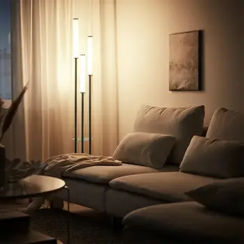 Акриловый торшер с безэлектродным затемнением для гостиной, спальни, трансграничный современный простой светодиодный торшер