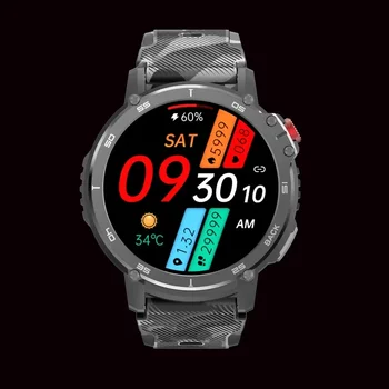 Спортивные умные часы для мужчин IP68 Водонепроницаемые умные часы C22 с поддержкой 4G ROM, подключают гарнитуру, умные часы 400 мАч, срок службы батареи 7 дней