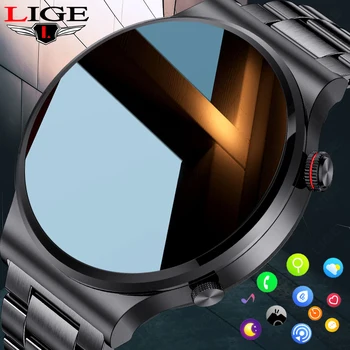 Смарт-часы LIGE с 1,39-дюймовым экраном и Bluetooth-вызовом, мужской Спортивный браслет, водонепроницаемый Циферблат на заказ, мужские умные часы для IOS Android