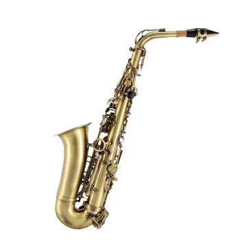 саксофон альт Ми-бемоль инструмент для саксофона зеленый античный латунный альт-саксофон Y-AS-690