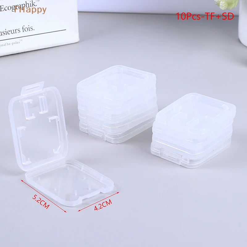 5/10 шт. Прозрачная пластиковая коробка для карт с игровыми картриджами, чехол для хранения защитного держателя Games Boy Advance - 2