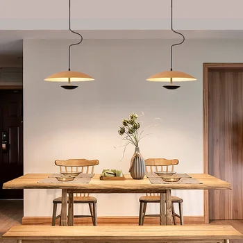 Светодиодные подвесные светильники в скандинавском дизайне, дерево черного цвета для стола, столовой, кухни, Подвесной светильник, светильник для домашнего декора, Люстры