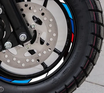 ДЛЯ YAMAHA FORCE X 125 Новая высококачественная наклейка на колесо мотоцикла в полоску со светоотражающим ободом